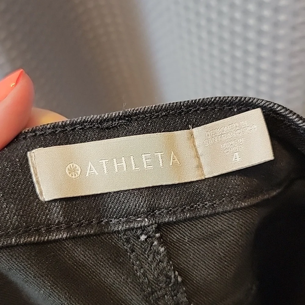 Athleta Sculptek Skinny Zipper Ankle Jeans Size 4 - Picture 4 of 6